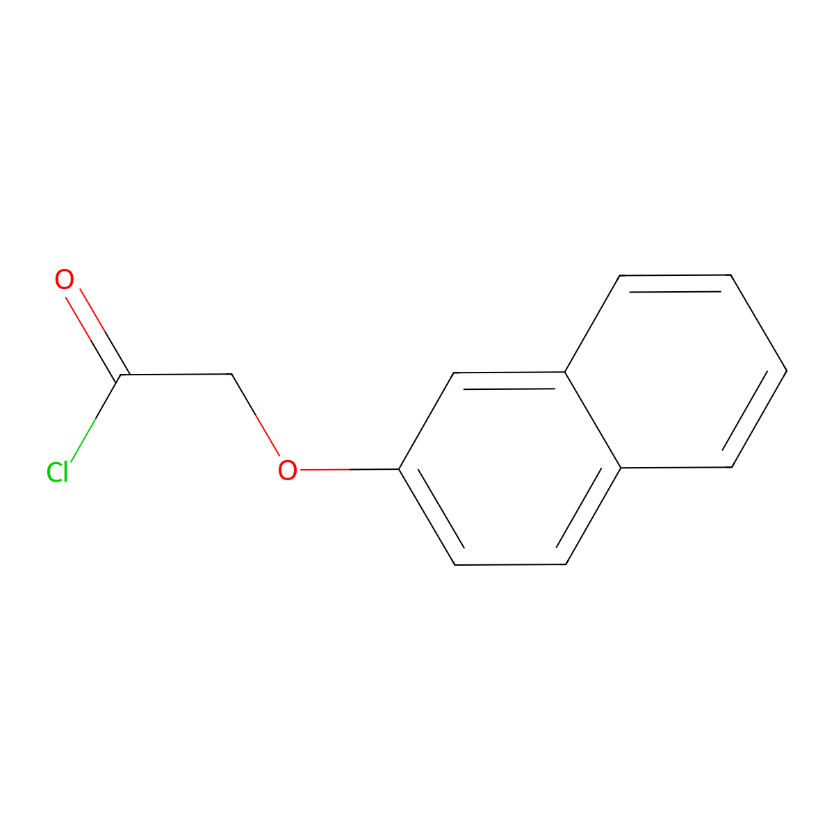 (2-Naphthyloxy)acetyl chloride molecular structure, CAS 40926-77-0