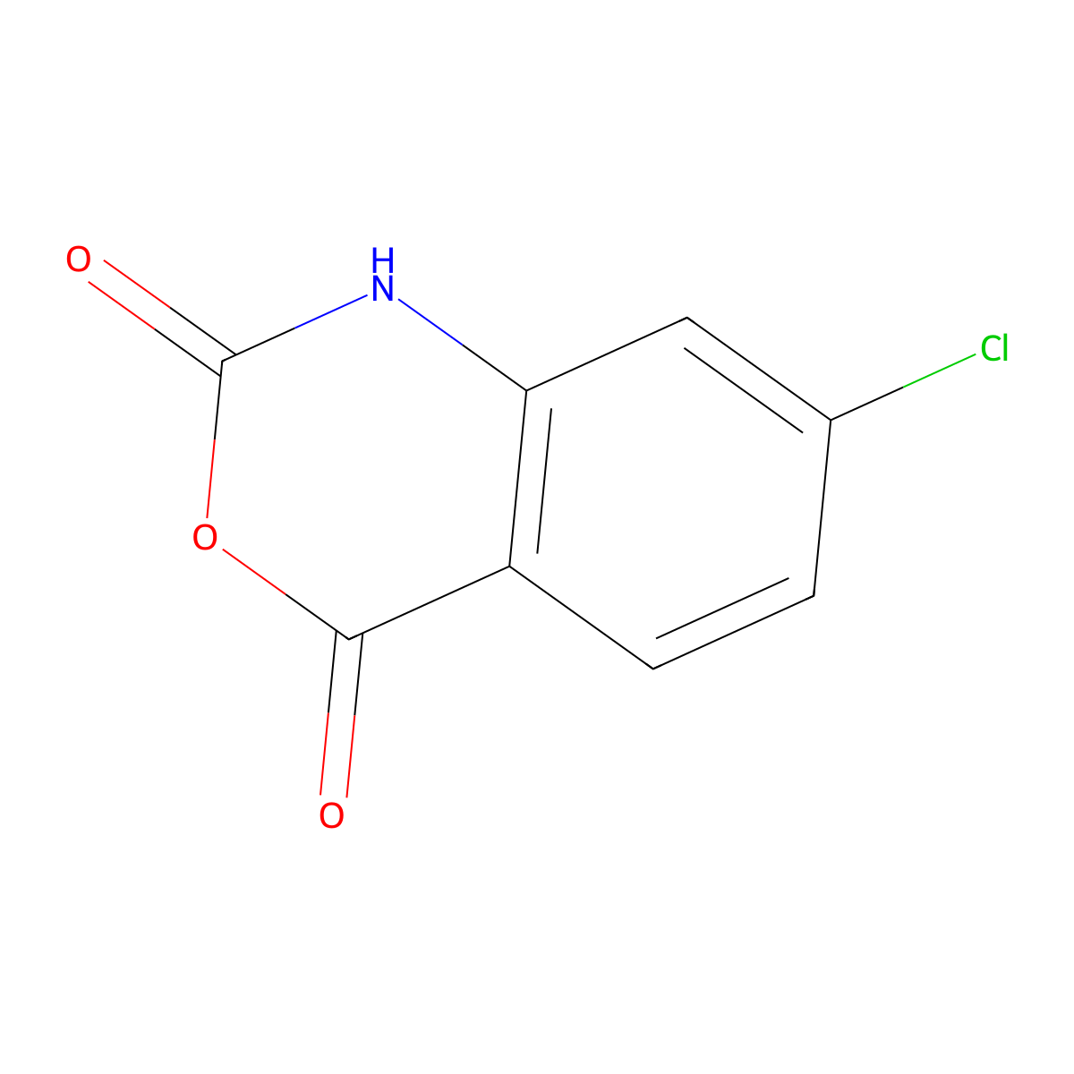 4-Chloroisatoic anhydride molecular structure, CAS 40928-13-0