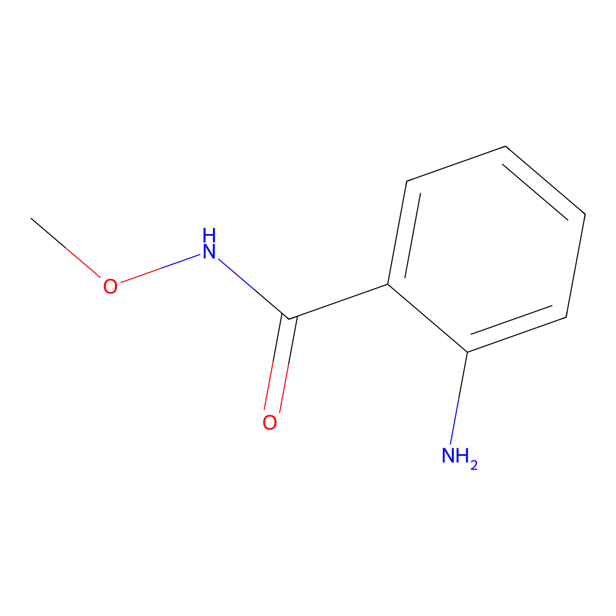 2-Amino-N-methoxybenzamide molecular structure, CAS 40928-15-2