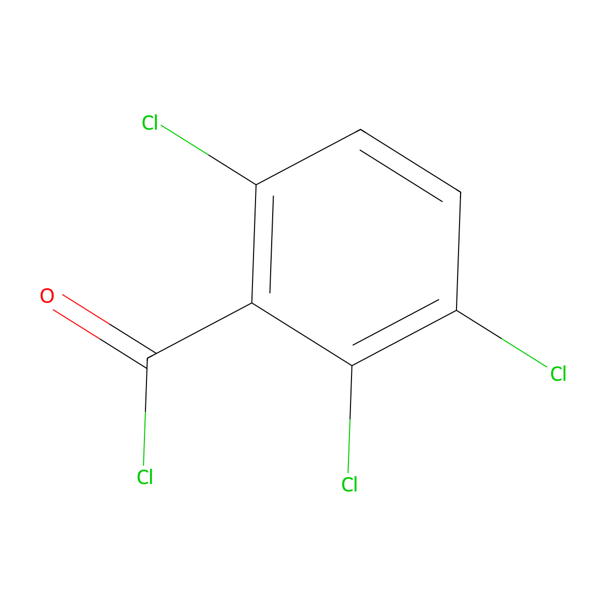 2,3,6-Trichlorobenzoyl chloride molecular structure, CAS 4093-17-8