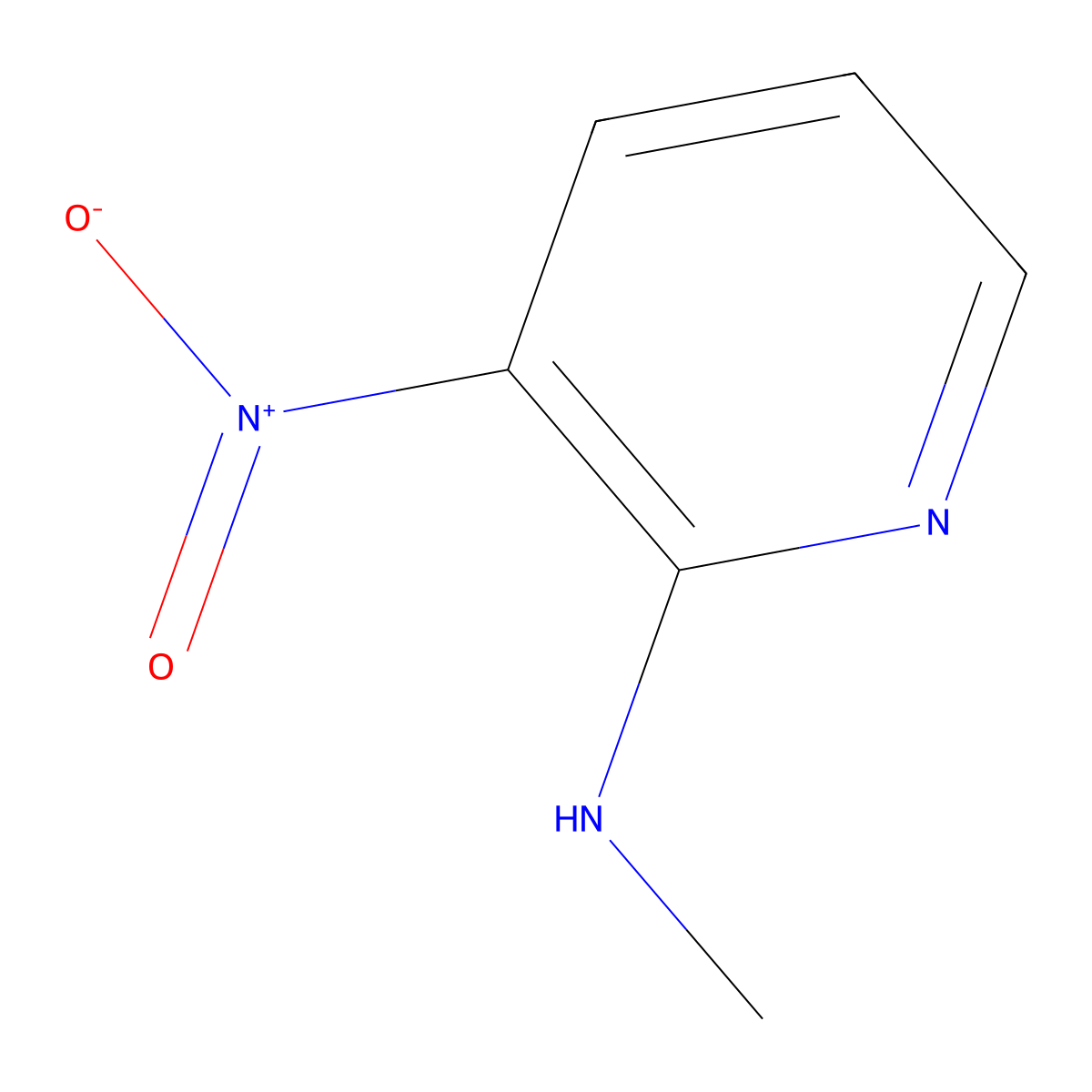 N-Methyl-3-nitro-2-pyridinamine molecular structure, CAS 4093-88-3