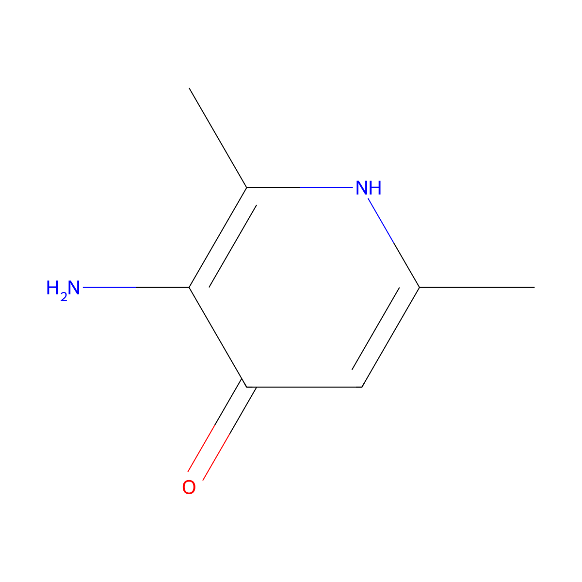 3-Amino-2,6-dimethylpyridin-4-ol molecular structure, CAS 409316-67-2