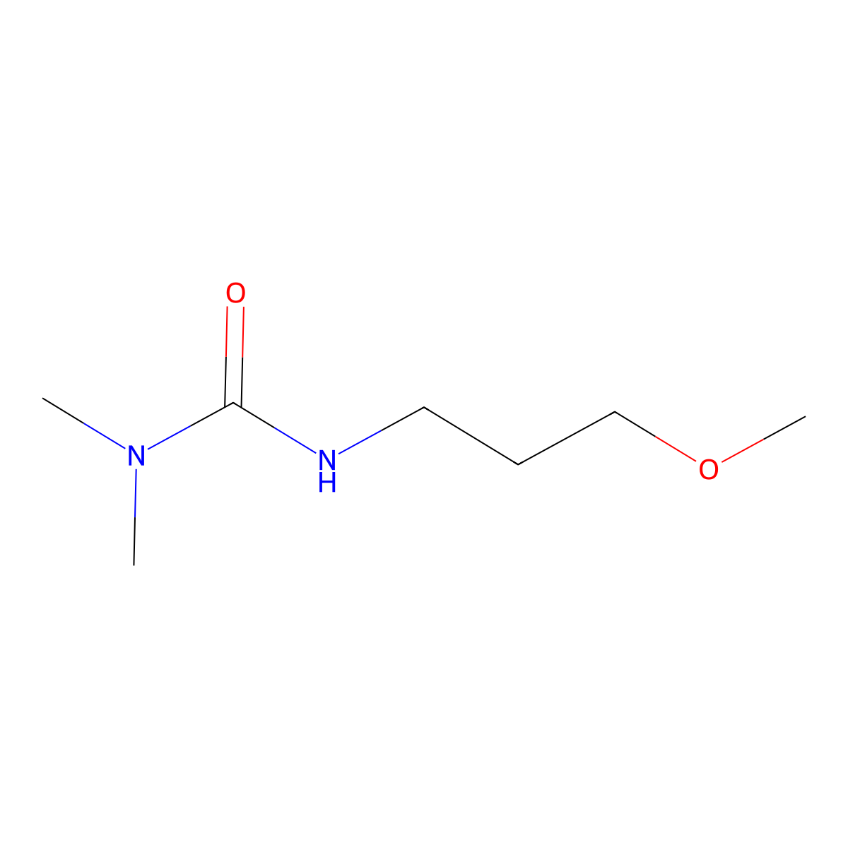 1-(3-Methoxypropyl)-3,3-dimethylurea molecular structure, CAS 409316-76-3