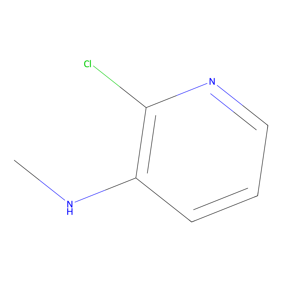 2-Chloro-N-methylpyridin-3-amine molecular structure, CAS 40932-43-2