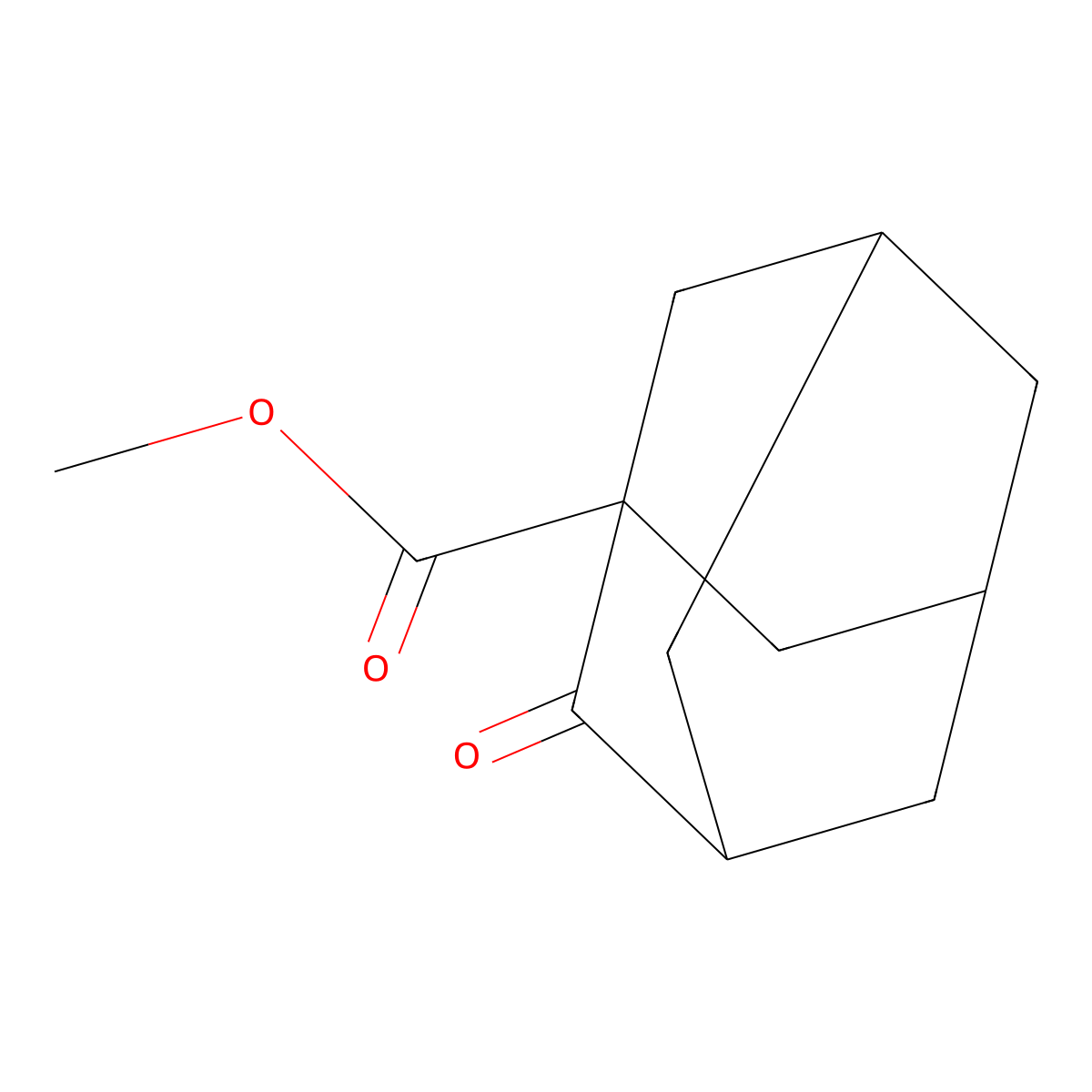 Methyl 2-oxoadamantane-1-carboxylate molecular structure, CAS 40933-58-2