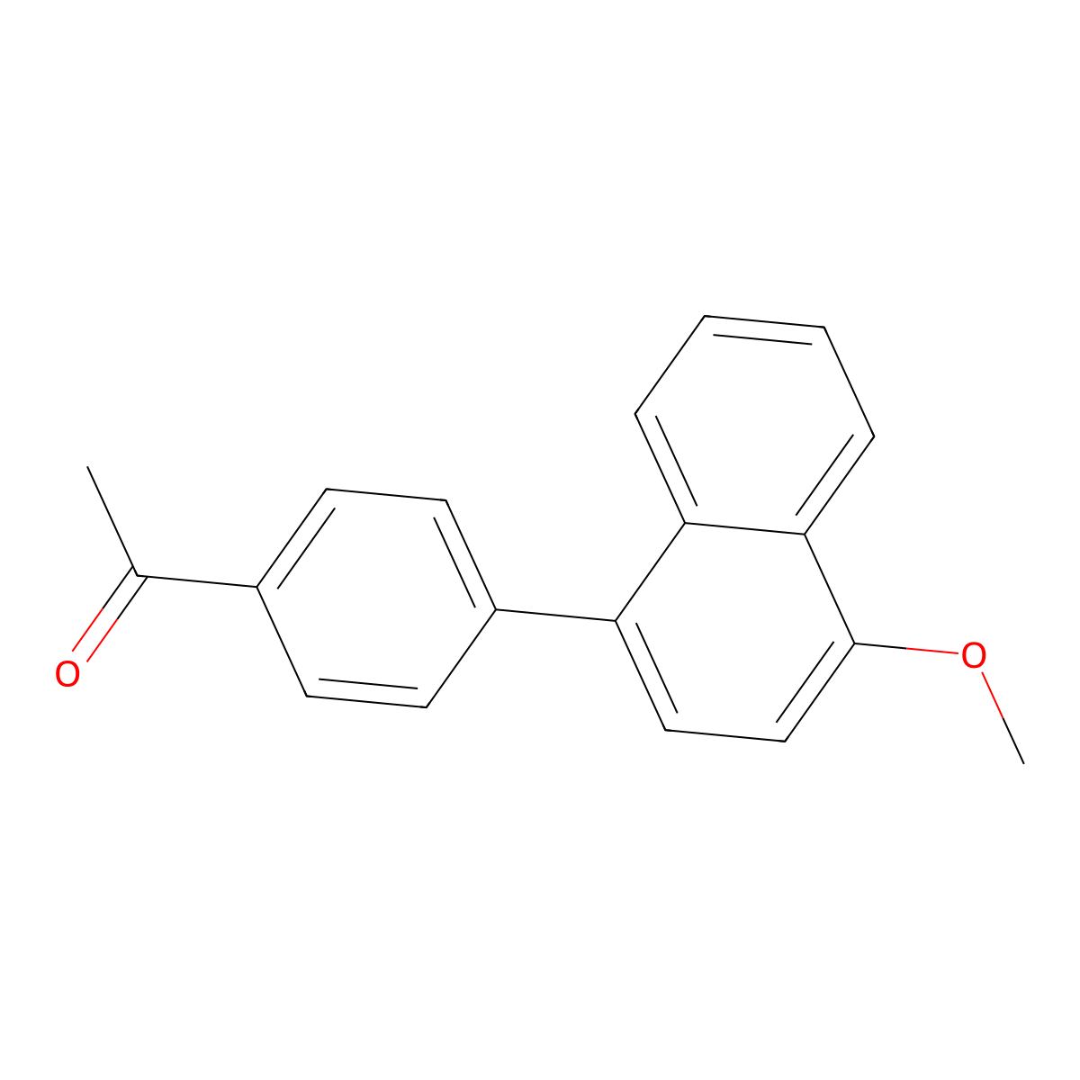 1-[4-(4-Methoxy-1-naphthalenyl)phenyl]ethanone molecular structure, CAS 409333-20-6