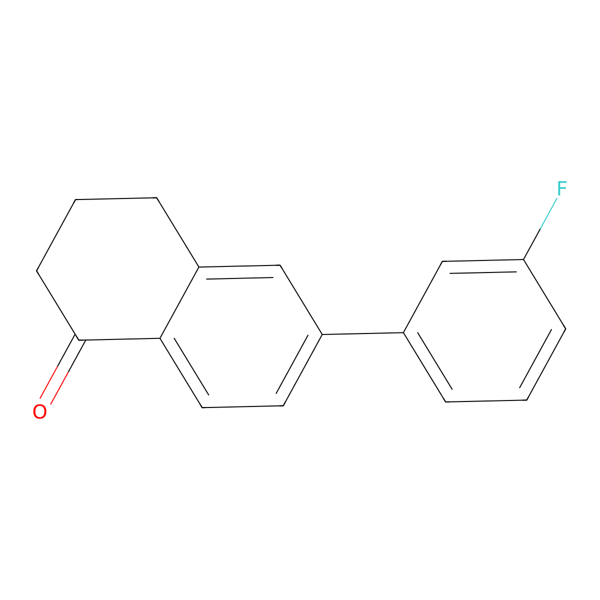 6-(3-fluorophenyl)-3,4-dihydronaphthalen-1(2H)-one molecular structure, CAS 409333-21-7
