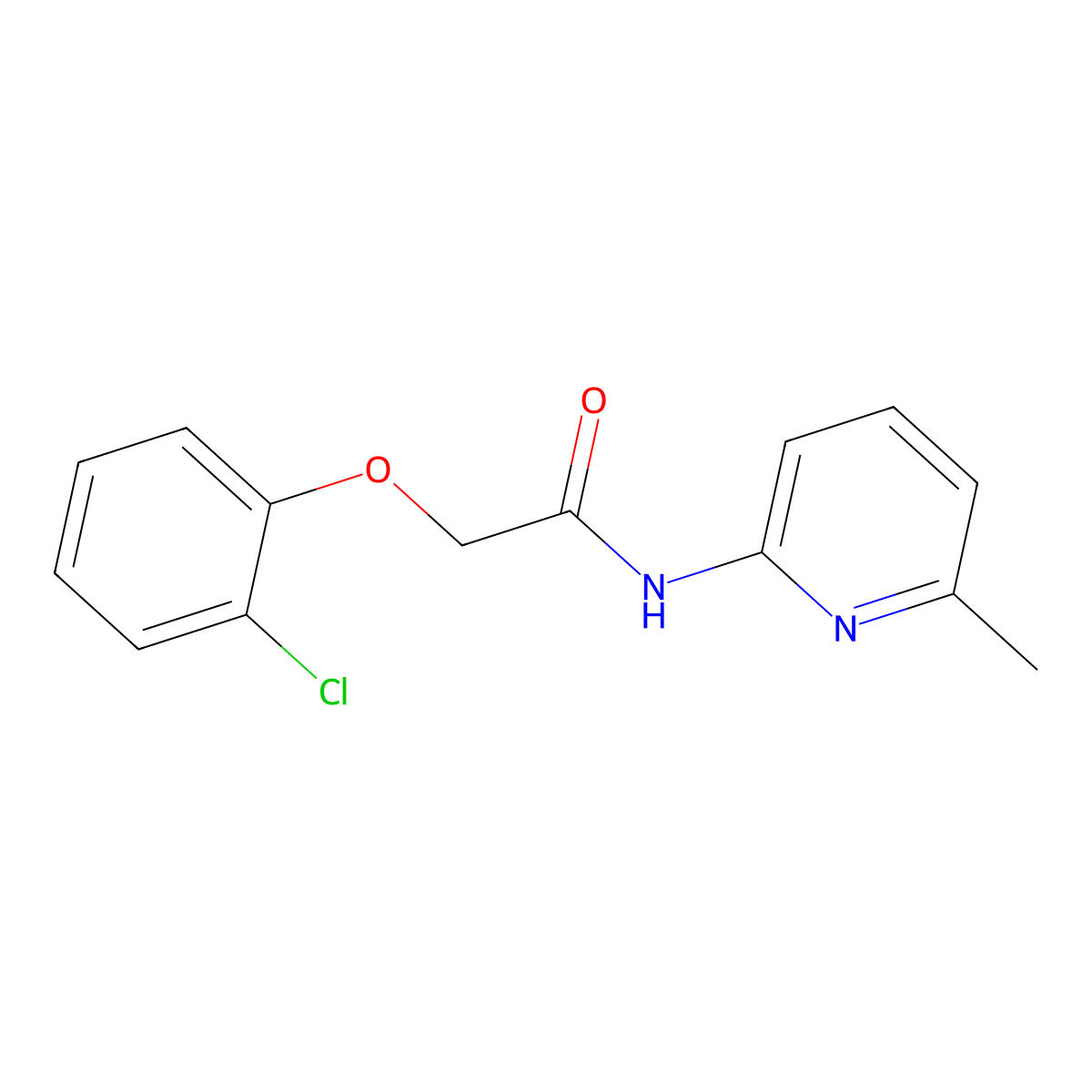 2-(2-chlorophenoxy)-N-(6-methylpyridin-2-yl)acetamide molecular structure, CAS 409338-56-3