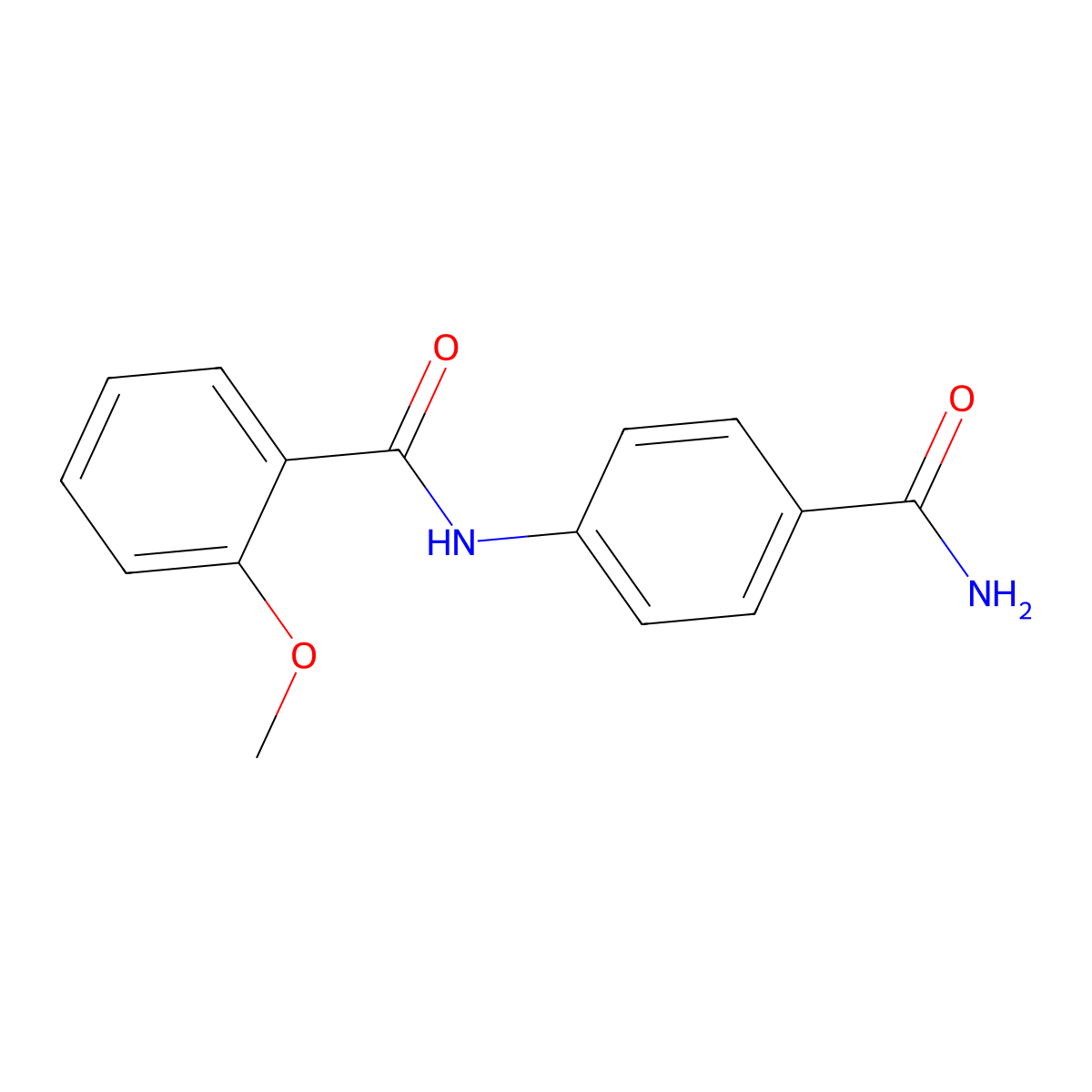 N-(4-carbamoylphenyl)-2-methoxybenzamide molecular structure, CAS 409340-04-1