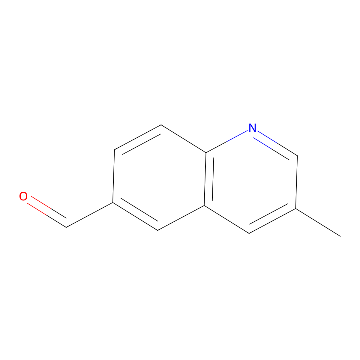 3-Methylquinoline-6-carbaldehyde molecular structure, CAS 409346-80-1