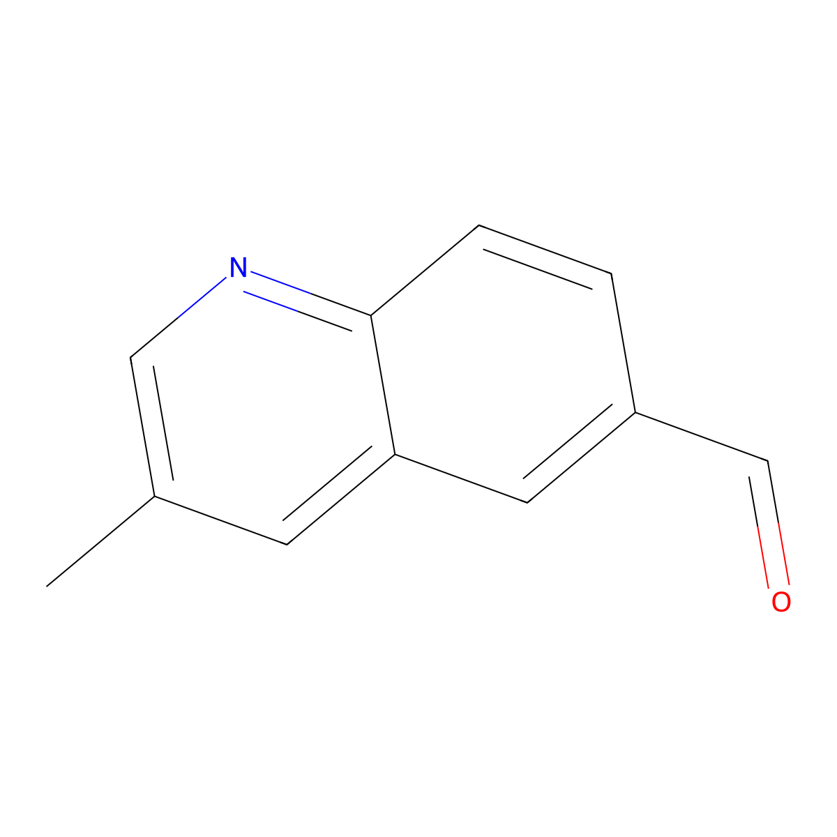 3-Methylquinoline-6-carbaldehyde molecular structure, CAS 409346-80-1