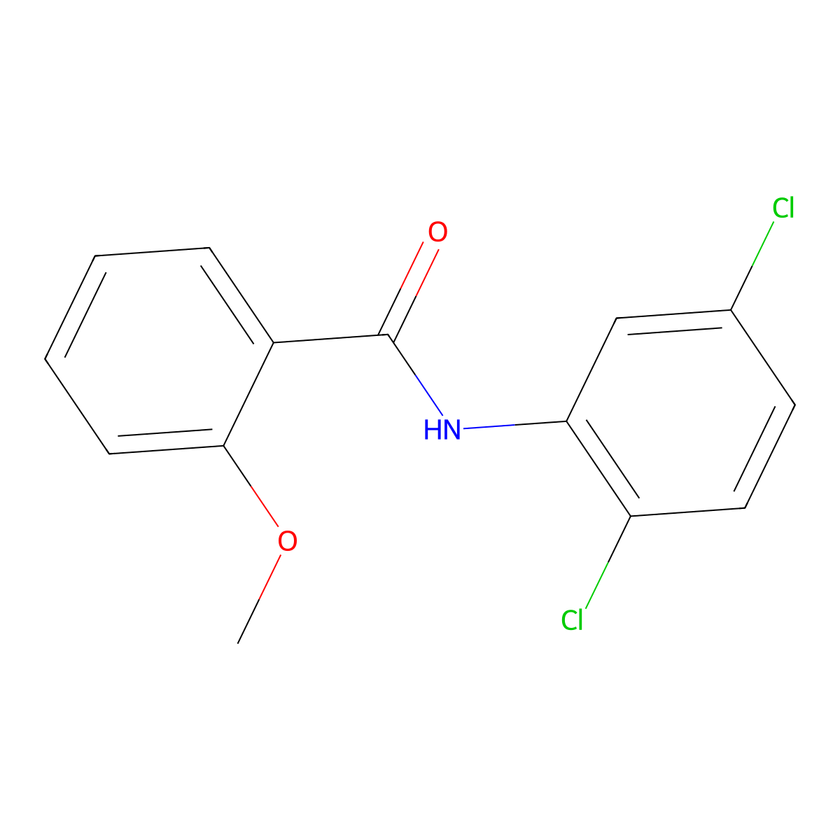N-(2,5-dichlorophenyl)-2-methoxybenzamide molecular structure, CAS 409348-29-4