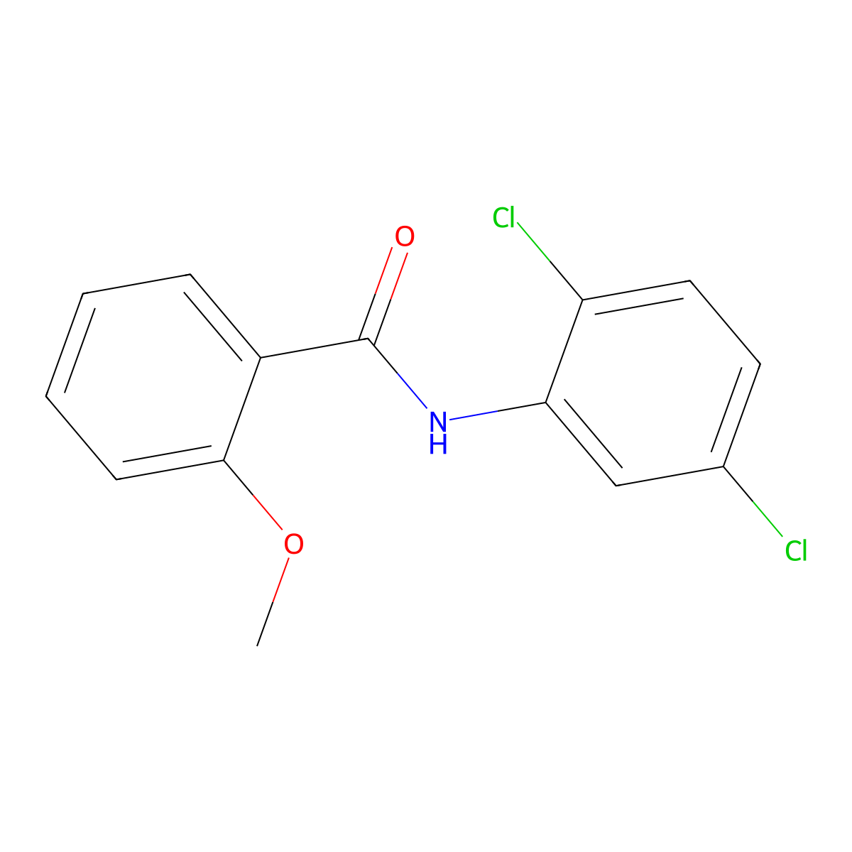 N-(2,5-dichlorophenyl)-2-methoxybenzamide molecular structure, CAS 409348-29-4