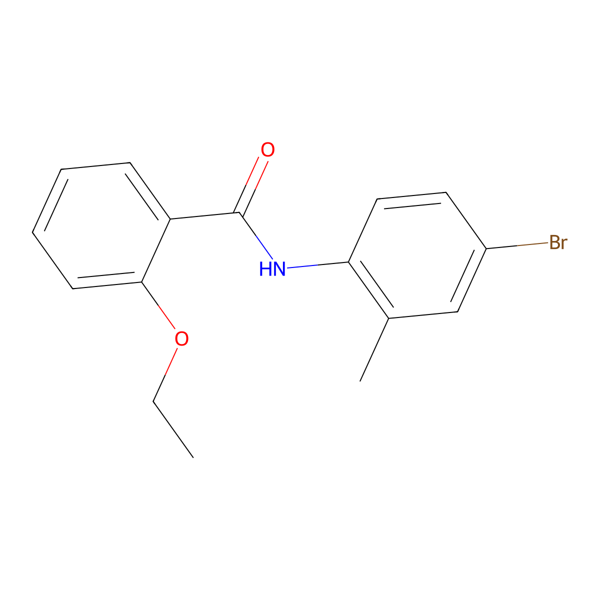 N-(4-bromo-2-methylphenyl)-2-ethoxybenzamide molecular structure, CAS 409348-85-2