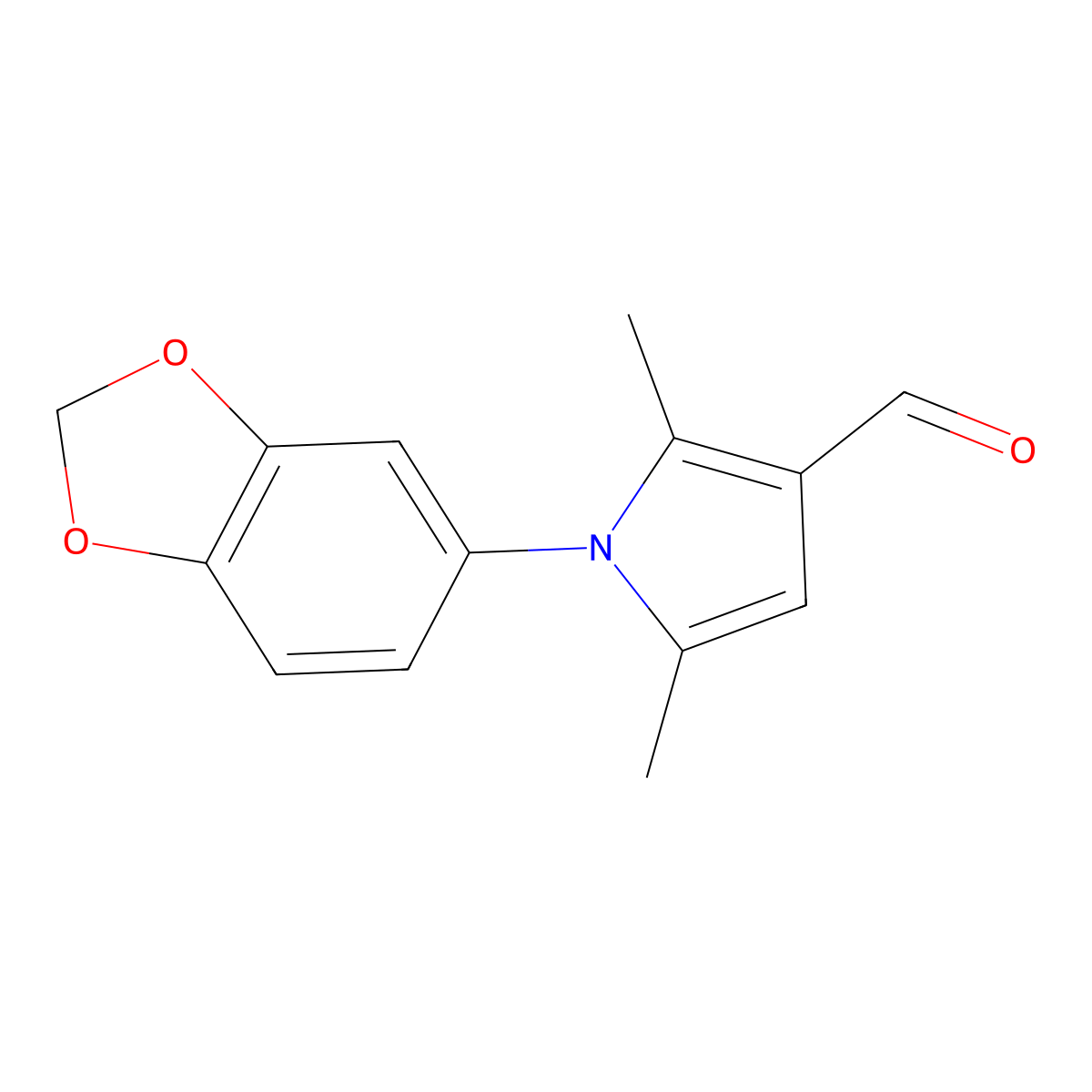 1-(2H-1,3-Benzodioxol-5-yl)-2,5-dimethyl-1H-pyrrole-3-carbaldehyde molecular structure, CAS 409353-81-7