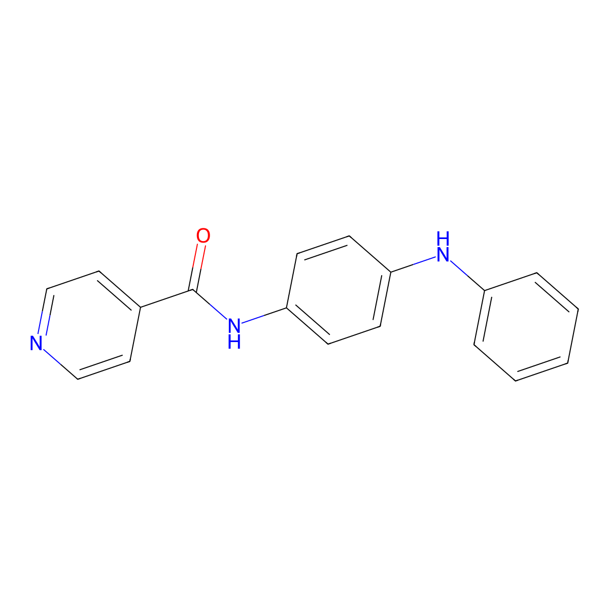 N-(4-(phenylamino)phenyl)isonicotinamide molecular structure, CAS 409356-45-2
