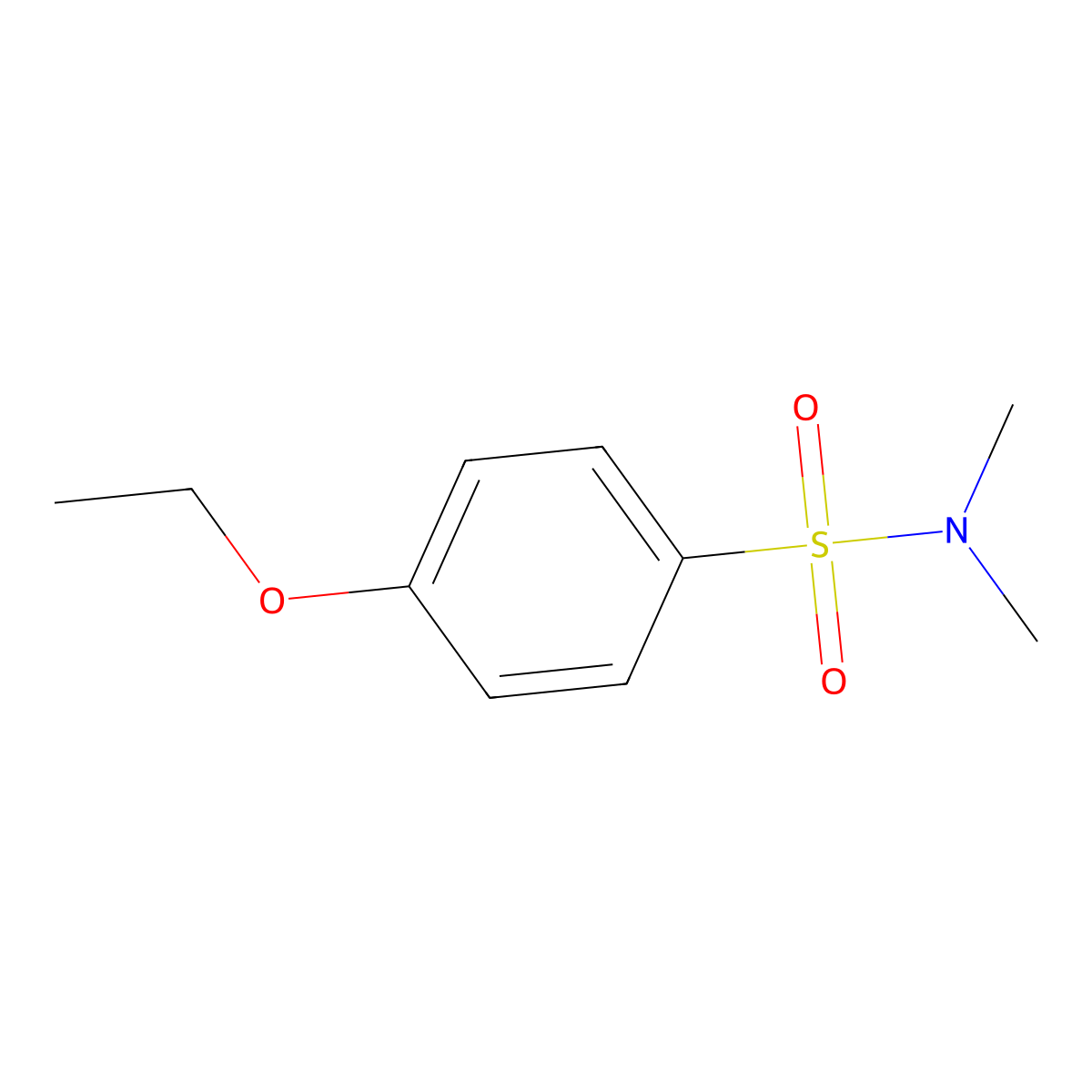 4-ethoxy-N,N-dimethylbenzenesulfonamide molecular structure, CAS 409357-12-6