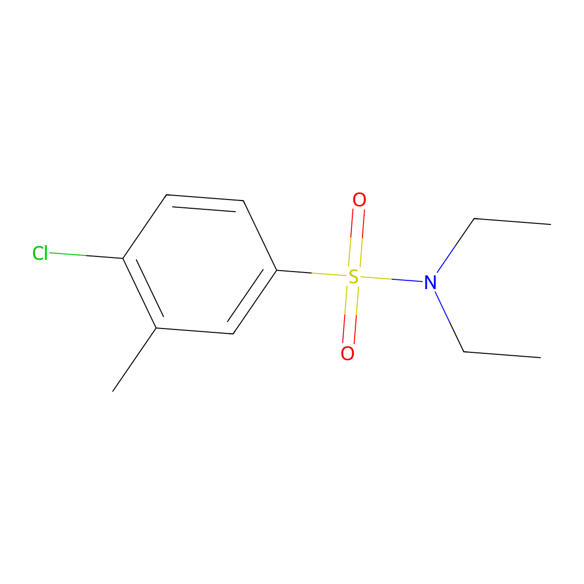 4-chloro-N,N-diethyl-3-methylbenzenesulfonamide molecular structure, CAS 409357-14-8