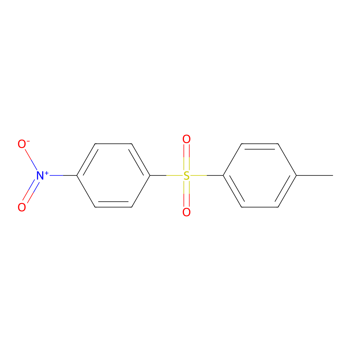 1-Methyl-4-[(4-nitrophenyl)sulfonyl]benzene molecular structure, CAS 4094-37-5