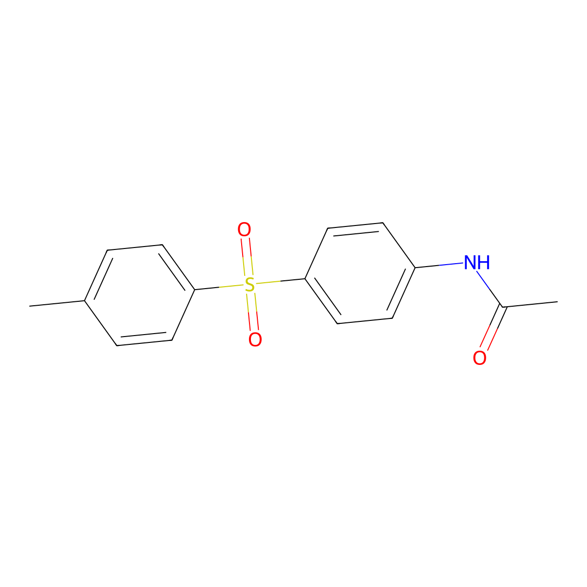 N-(4-((4-methylphenyl)sulfonyl)phenyl)acetamide molecular structure, CAS 4094-39-7