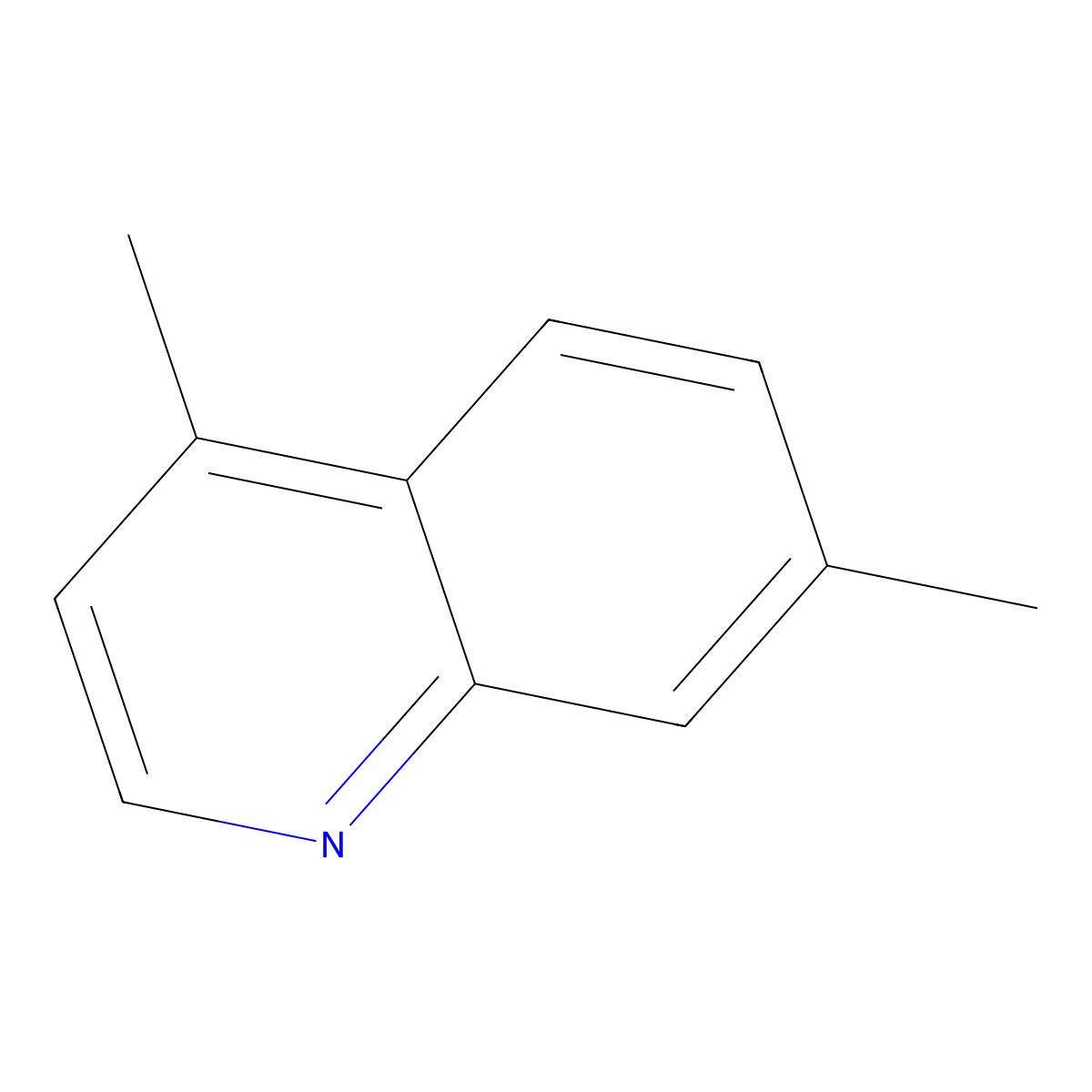 4,7-Dimethylquinoline molecular structure, CAS 40941-54-6