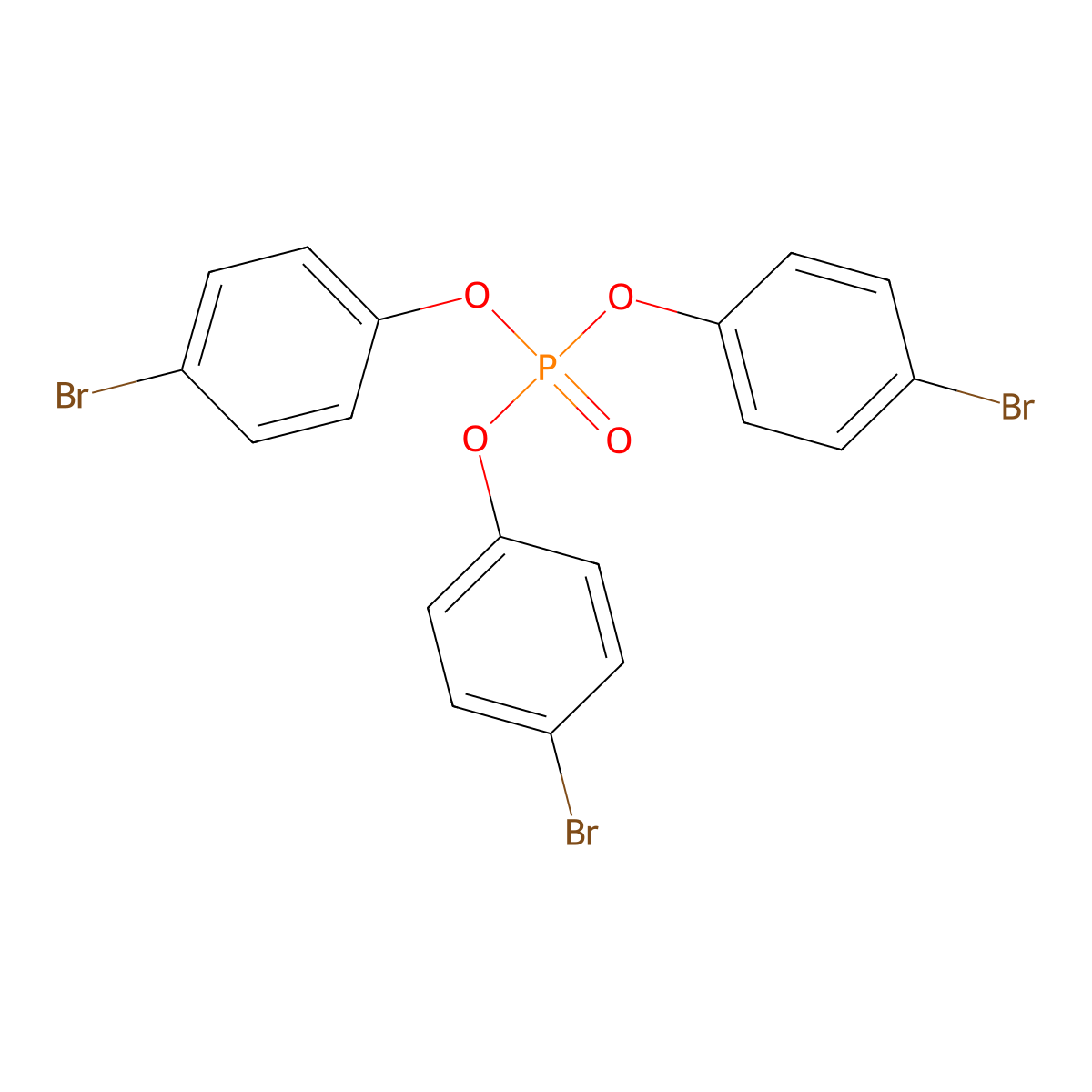 Tris(4-bromophenyl) phosphate molecular structure, CAS 40946-60-9