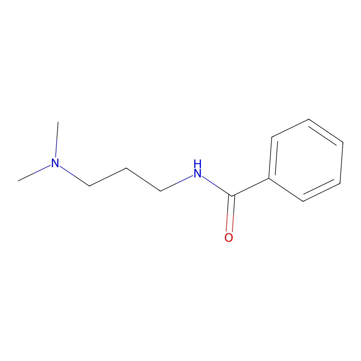 N-(3-(dimethylamino)propyl)benzamide molecular structure, CAS 40948-30-9