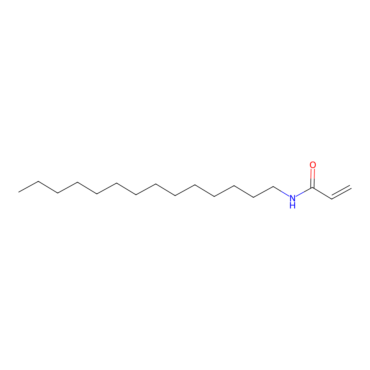 N-Tetradecylacrylamide molecular structure, CAS 40952-11-2