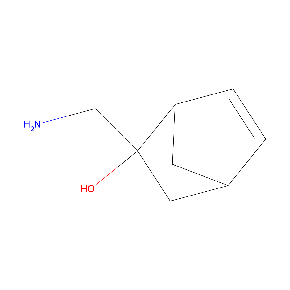 2-(Aminomethyl)bicyclo[2.2.1]hept-5-en-2-ol molecular structure, CAS 40954-25-4