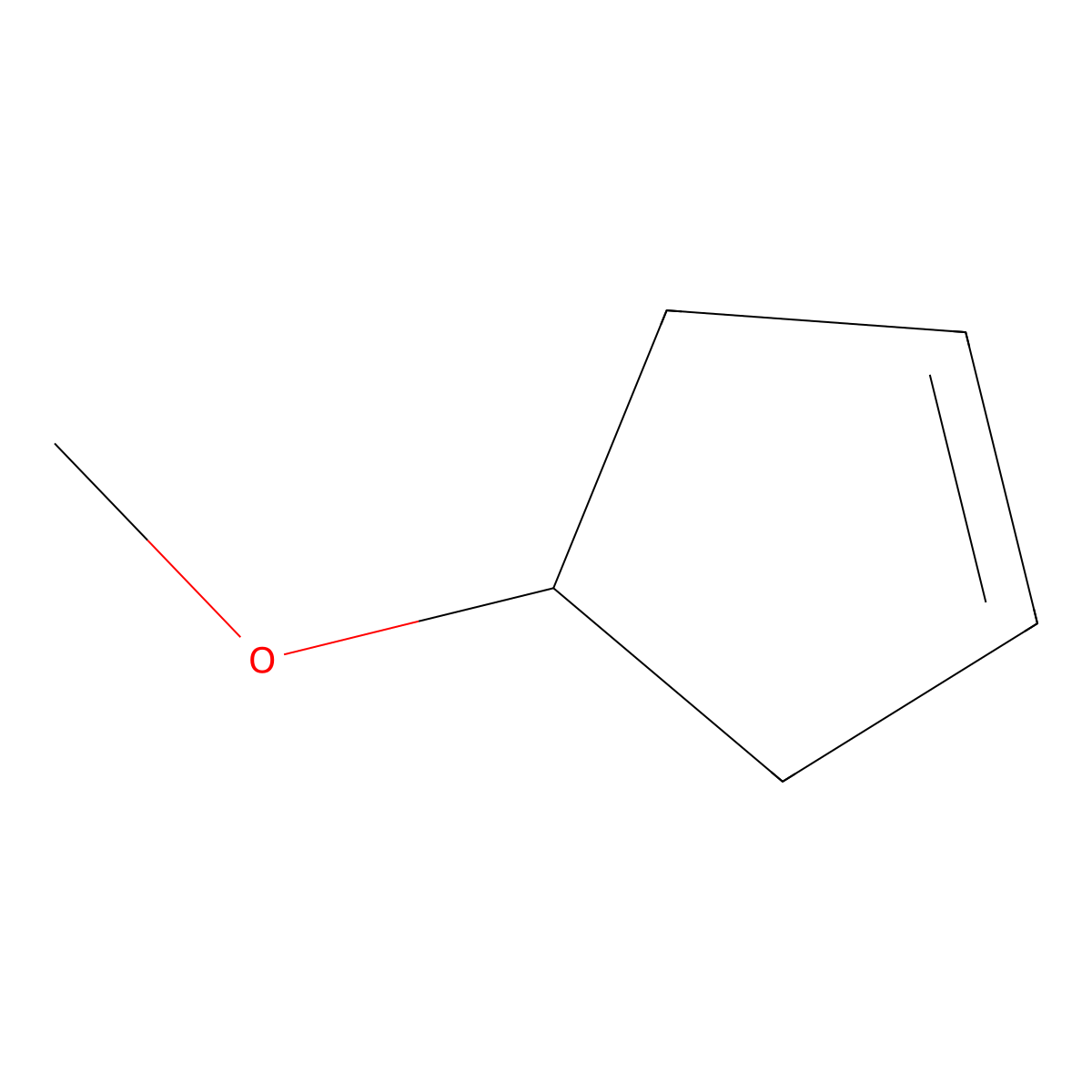 Cyclopentene, 4-methoxy- molecular structure, CAS 40955-64-4