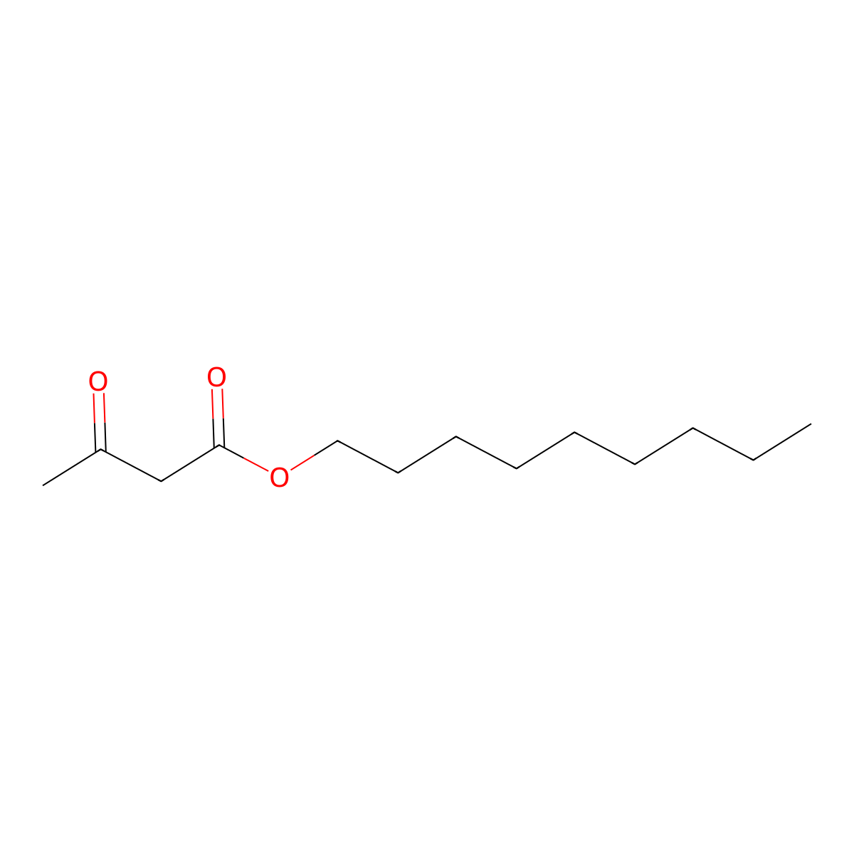 Nonyl 3-oxobutanoate molecular structure, CAS 40959-70-4