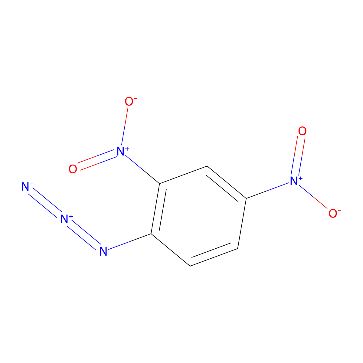 1-Azido-2,4-dinitrobenzene molecular structure, CAS 4096-88-2