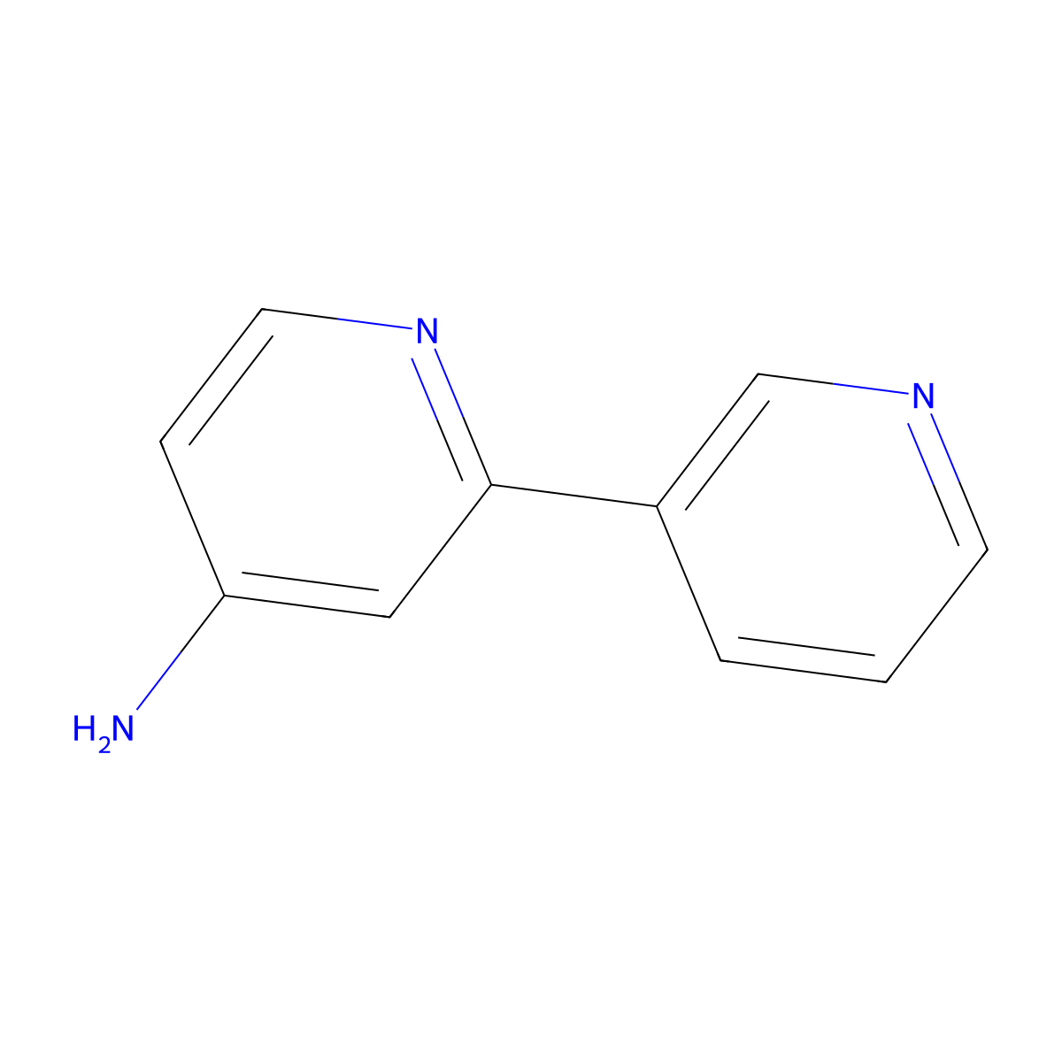2-(Pyridin-3-yl)pyridin-4-amine molecular structure, CAS 40963-62-0