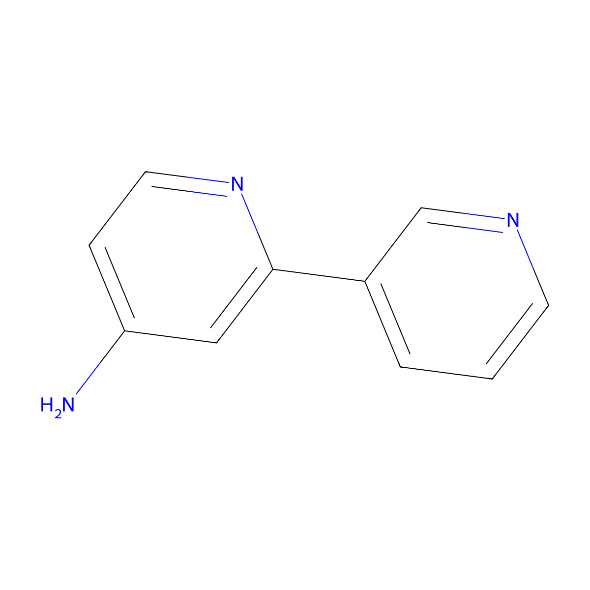2-(Pyridin-3-yl)pyridin-4-amine molecular structure, CAS 40963-62-0