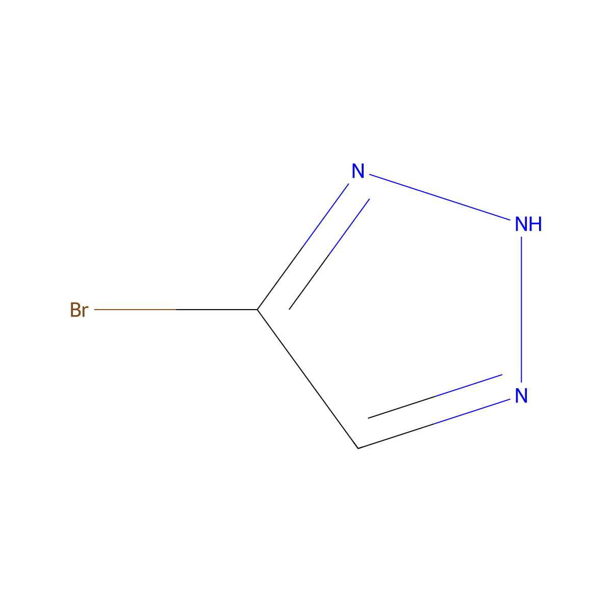 4-Bromo-2H-1,2,3-triazole molecular structure, CAS 40964-56-5