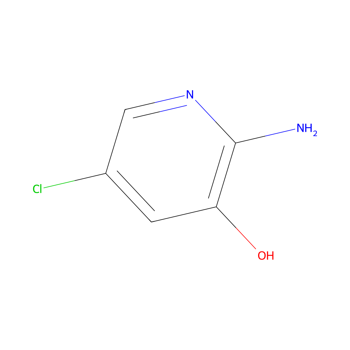 2-Amino-5-chloropyridin-3-ol molecular structure, CAS 40966-87-8