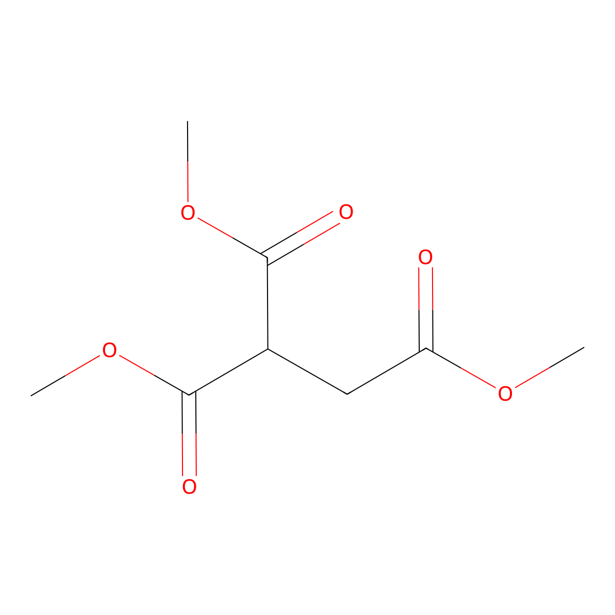 1,1,2-Trimethyl ethane-1,1,2-tricarboxylate molecular structure, CAS 40967-67-7