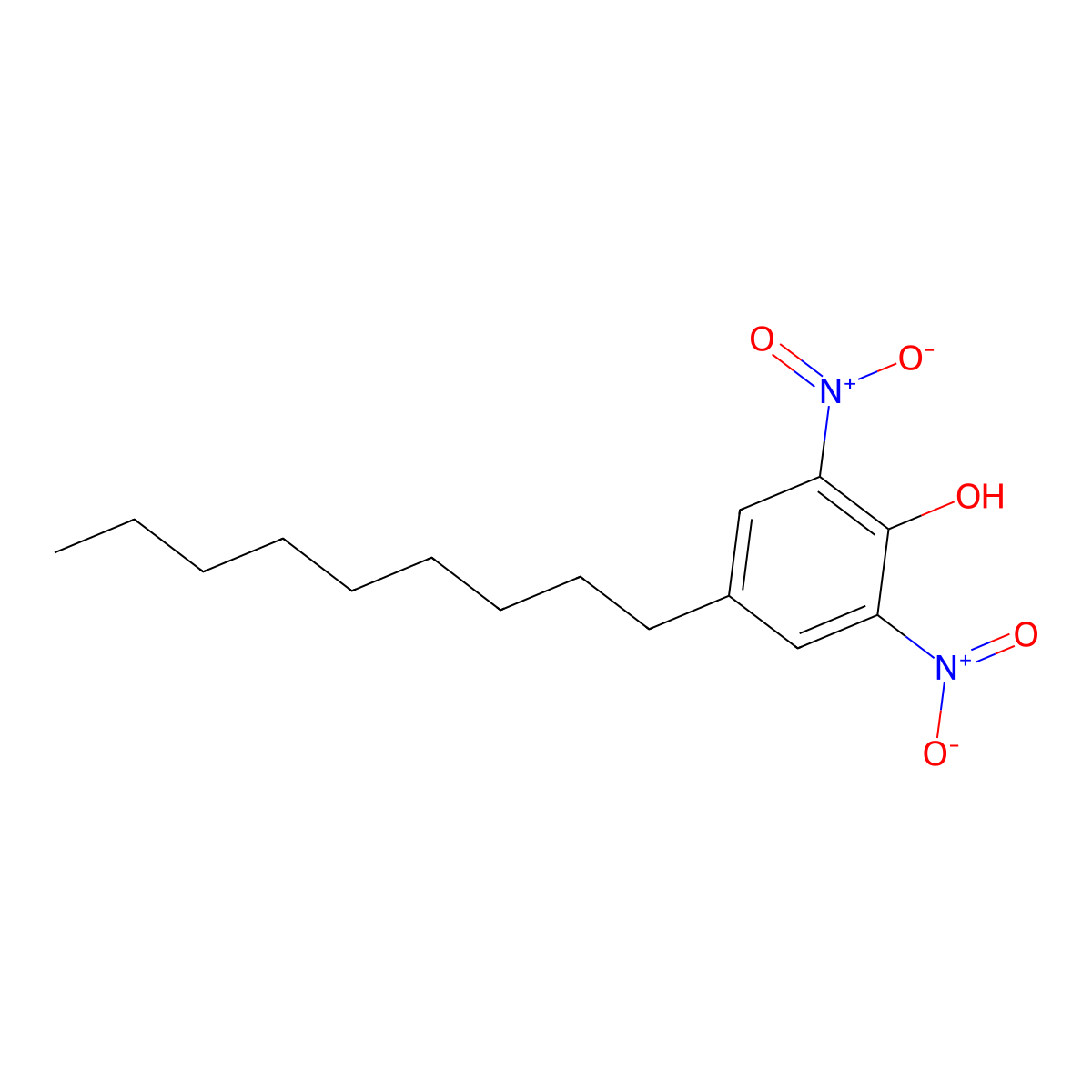 2,6-Dinitro-4-nonylphenol molecular structure, CAS 4097-34-1