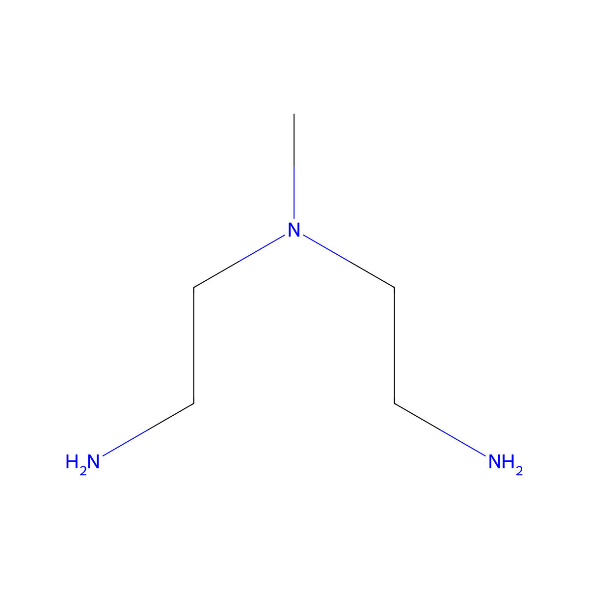 N-Methyl-2,2'-diaminodiethylamine molecular structure, CAS 4097-88-5