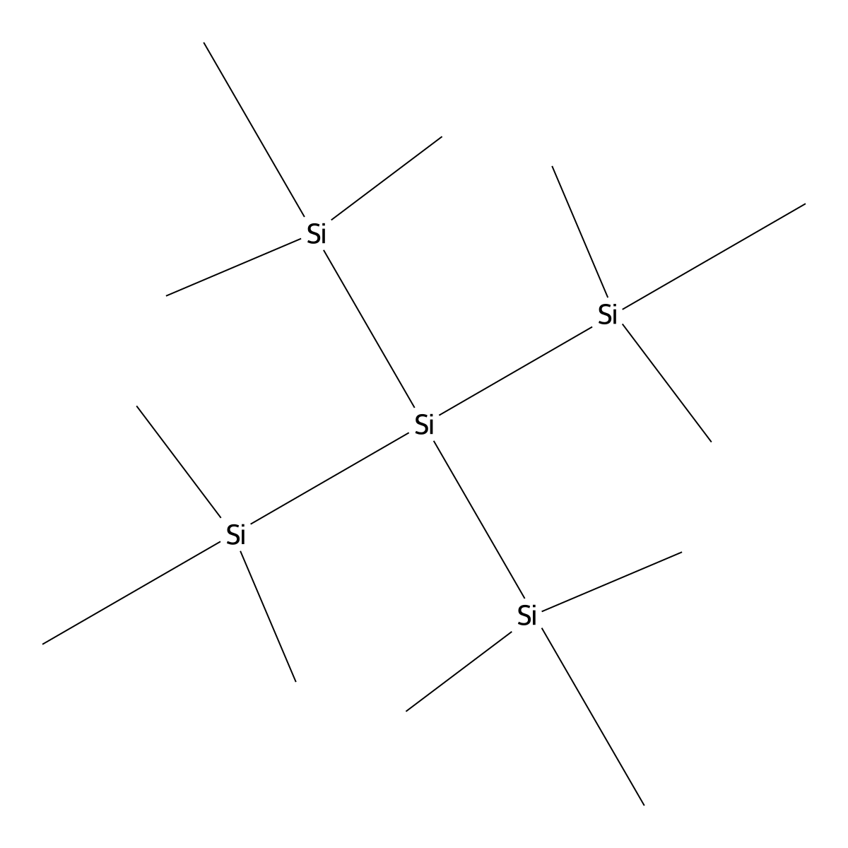 Tetrakis(trimethylsilyl)silane molecular structure, CAS 4098-98-0