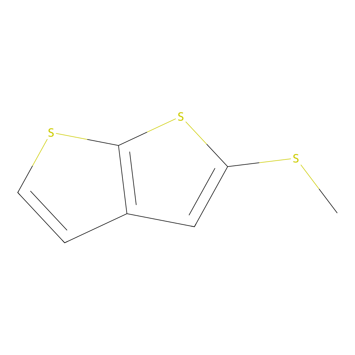 5-Methylsulfanylthieno[2,3-b]thiophene molecular structure, CAS 40985-55-5