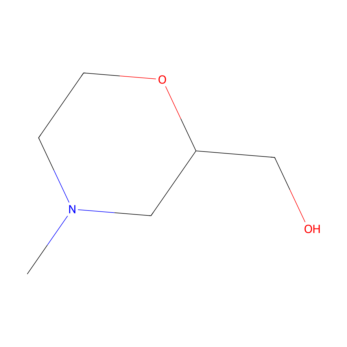 (4-Methyl-2-morpholinyl)methanol molecular structure, CAS 40987-46-0