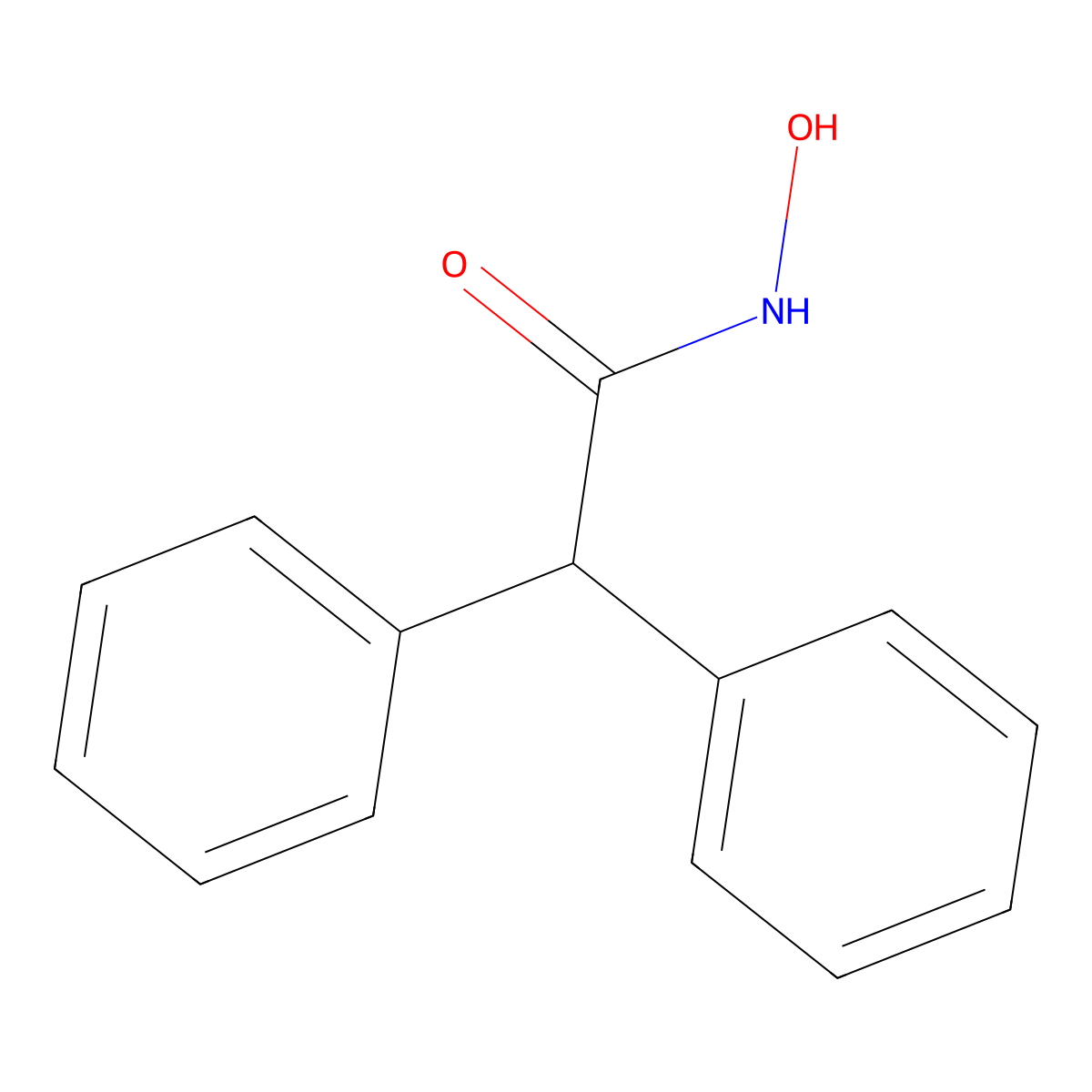 N-Hydroxy-2,2-diphenylacetamide molecular structure, CAS 4099-51-8