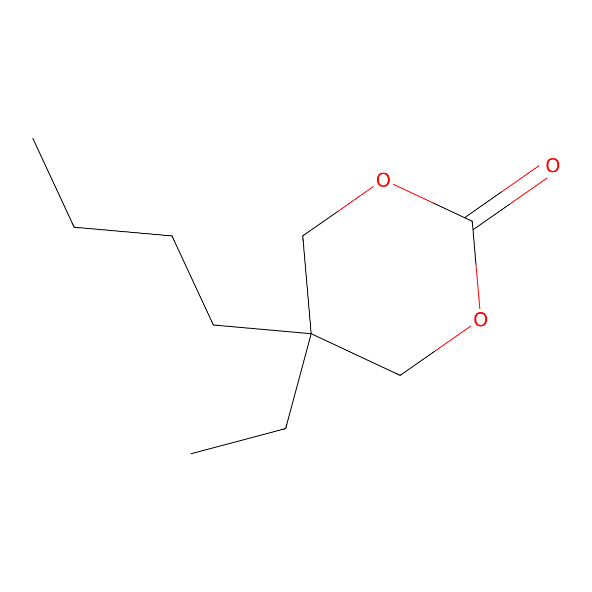 5-Butyl-5-ethyl-1,3-dioxan-2-one molecular structure, CAS 40998-16-1