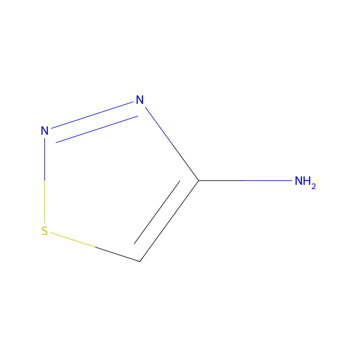 1,2,3-Thiadiazol-4-amine molecular structure, CAS 4100-27-0