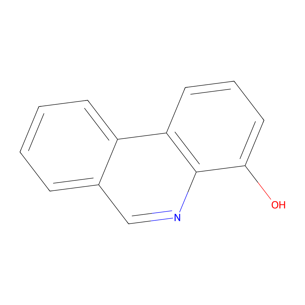 Phenanthridin-4-ol molecular structure, CAS 41001-75-6