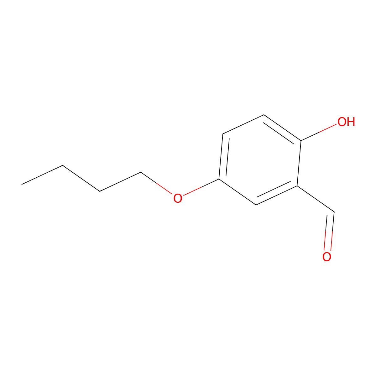 5-Butoxy-2-hydroxybenzaldehyde molecular structure, CAS 41002-38-4