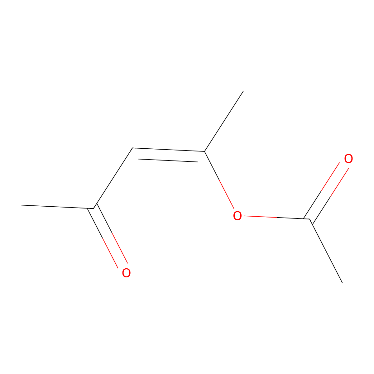 4-(Acetyloxy)-3-penten-2-one molecular structure, CAS 41002-50-0