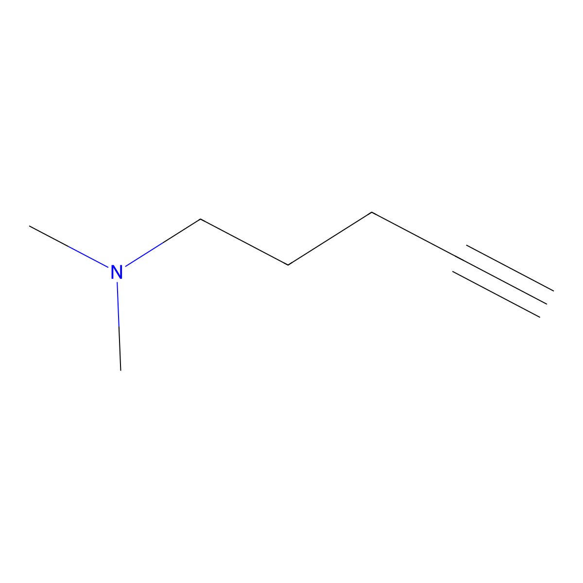 N,N-Dimethylpent-4-yn-1-amine molecular structure, CAS 41006-87-5
