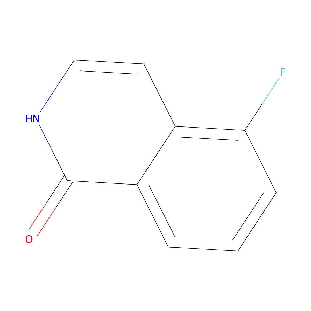 5-fluoroisoquinolin-1(2H)-one molecular structure, CAS 410086-25-8